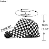 Softball Checkerboard Wzorka baseballowa czapki Summer Classic Trucker Hat for Women Men Outdoor Sports Tad Hat Plaid Hip Hop Snapback Cap