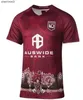 NIEUW QLD 2023 2024 Queensland Maroons Rugby Jerseys State of Origin Onmengelijke training Rugby shirt aangepaste naam en nummer