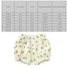 Shorts Baby Summer Lounge Cotton Linen Shorts Solid Color Printed Breatable Lämplig för unisexkläder Bloomer pojkar och flickor koreanska söta PP -pantsl2404