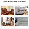 Ropa de cama polar de vellón la cubierta elástica para la sala de estar sillón de maíz barato tela de maíz sofá protector protector decoración del hogar