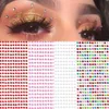 Tattoo Transfer 437 Pcs/sheet 3D Diamond Face Jewels Eyeshadow Stickers Self Adhesive Face Body Eyebrow Diamond Nail Stickers Decals Decoration 240426