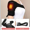 Aparecimento de ombro elétrico Massageador de joelho aquecido Massagem Black Support Strap com três níveis ajustáveis de aquecimento 240424