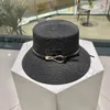 Breda randen hattar hink hattar designer strå hatt lyxig gentleman mössa toppkvalitet män och kvinnors solhatt
