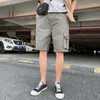 Shorts masculins 2024 Summer High Street Street Trendy Five Points Hong Kong Style pour porter une salopette lâche Pantalon décontracté esthétique