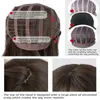 Alta temperatura resistente a fibra química feminina longa gradiente de cabelo cache