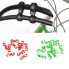 Teile 10pcs/Set S Schnalle Bike Bike Bike Mailleur Shift Clips Schnalle Kabelleitungsrohr Rotatable MTB Bremslinie Clip Ring Clasp