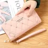 New Long Fashion Single Zipper Large Capacity Zero Wallet Mobile Women's Bag leather wallets purse european purses for women