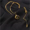 Frauen Luxusdesigner Marke Doppelbuchstaben Anhänger Halsketten Kette Titanium Stahl 18K Real Gold Newklace für Hochzeit Jewerlry Accessoires