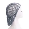 Nytt kvinnors mesh hårnät virkning mössa fast färg snood sover natt omslag turban hatt populära casual beanie kemo hattar