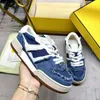 Designer Flat Sneaker Trainer Casual Shoes Denim Canvas Leather Blue Green Letter Fashion Platform Herrkvinnor Lågtränare Sneakers 35-45