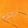 Occhiali da sole Frame di titanio Ultra Light Memory Coating Grey Lenses Men Women Womenless Reading Glasses 0.75 1 1,5 1,75 2 2,25 a 4