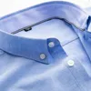 Męskie koszule bawełniane wiosna i jesień Oxford Tekstile Shirt Fashion Slim Fit Business Check Business