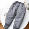 Trousers Childrens Thick Cotton Ski Pants Boys and Girls Winter Velvet Warm Trousers Preschool Waterproof Outdoor Pants 1-6 Years OldL2404