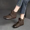 Chaussures décontractées Bottes courtes carrées rétro