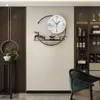 ウォールクロックルーム豪華な時計かわいい大規模なリビングメカニズムオフィスリロイデルジュミノソ装飾