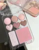 Ombra GoGo Tales Stick Sweet Heart Powder Blusher Eashadow Palette Blush evidenzia la palette di trucco marrone in polvere di caramello