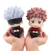 액션 장난감 그림 10cm Q-version 애니메이션 캐릭터 장난감 애니메이션 애니메이션 소녀 Jujutsu Kaisen 캐릭터 Yuji Itadori Gojo Satori PVC 액션 캐릭터 장난감 Childrens Giftl2403