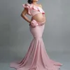 Robes de maternité style de photographie de température élégante à la mode et sangle de bandoulins à ajustement slim sexy vêtements de maternité sans manches Q240427