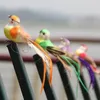 Figurine decorative fai -da -te artigianato oggetti ornamenti di ornamenti artificiali simulazione di piume di piume uccello casa decorazione del matrimonio