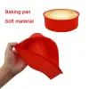 Formar Rund rektangel Silikonform Bakning PAN 12 Cupshaped Pastry Muffin Cake Mögel Bakningstillbehör Silikonformar