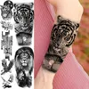 Tattoo Transfer 3D Tiger Woods Lion Warrior Tattoos Tattoos for Women Adult Men Own Own Flower Eagle Tattoo Tatearm Tatoos 240426