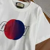 Kvinnors T-shirtdesigner 2024 Spring Festival New Hollow Letter Print mångsidig casual rund hals Kort ärm T-shirt R1MB