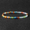 Beaded 4/6mm Mini Chakra Bead Bracelet Womens Spiritual Energy Natural Stone Treatment Charm Mens Protein Amethyst Jewelry Pulsera