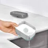 Naczynia automatyczny dozownik mydła z uchwytem gąbki do kuchni, napełnienie pojemnika mydła z odpływem, wygodne narzędzie do czyszczenia