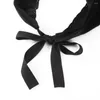 Scarves Solid Color Fashion Pearl Bandana Cute Velvet Hair Bands Accessories