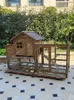 Cat Carriers Outdoor Chicken Cage Home Coop Pigoen Breeding Wooden House Kennel Nest