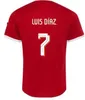 2024 seizoen szoboszlai voetbalshirts mac allister 24 25 mohamed diogo luis diaz voetbal shirts mannen kinderen uniformen special arnold darwin jersey 2025 huis rood naai