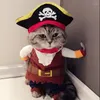 猫の衣装面白い服海賊スーツコルセアハロウィーンドレスアップパーティーコスチュームコスプレドッグハットアクセサリー