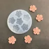 Moulds New Mini Cherry Blossom Peach Blossom Silicone Mold Mousse Cake Fondant Baking Tool Gypsum Glue Resin Clay DIY Decoration Mold