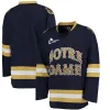 Hockey Notre Dame Fighting Irish College Ice Hockey maglia da ricamo maschile cucito personalizzare qualsiasi numero e maglie da nome