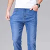 Herren Jeans Herren dehnen Jeans Dünne neue Business Casual Straight Hosen Schwarze blaue Hosen täglich Herrenhosen Dropship plus Sizel244