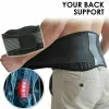 Sécurité A réglable Back Support Belt Taist Auto chauffage Thérapie magnétique Bande de massage lombaire