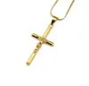 Herren 18K Gold Jesus Anhänger Halskette Schmuck Charme Mode Hip Hop Edelstahl Kette Silber Halsketten für Männer Geschenk3795031