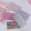 Tattoo Transfer 3D Diamond Face Jewels Rhinestone Eyebrow Nail Art Jewelry Nail Art Sticker Craft Gems Decor Face Colorful Rhinestone Sticker 240426