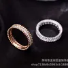 Merk V Gold Van Verkoop Tienduizend bloemen Kralen rand Diamant paar ring dik vergulde 18k gepersonaliseerde wijsvinger
