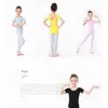 Stage Draag Kinderdans Oefening Kleding Kleding Kleding met korte mouwen Jumpsuit Ballet Exam