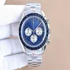 Fashion Super Bully Serie Rice Commemorative Multifuncional Quartz Mens Watch Timing Refined Steel Move013