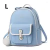 School Bags High Quality Women's Shoulder Bag Large Capacity PU Leather Ladies Backpack Woman Color Tote Women Backpacks