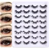 False wimpers Product 16 paar gefrituurde krullend dikke nep Natural Artificial Mink Cosplay Manga Beauty Cosmetics Make -up