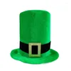 Berets St Patricks Day Green Hat Lucky Costume Accessories Celebration Carnival Props Irish Fun Party Beard