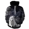 Sweatshirts Mens Hoodies Sweatshirts Autumn New Hoodies Mens/Womens 3D Ferocious Wolf Head Printing Sweatshirt Kids Fashion Hip Hop Casual Coat Mens Hoodie 240425