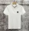 Markenstein Jacke Polos Sommer Klassiker solide mercerisierte Baumwollpolo-Hemd Herren Kurzarm T-Shirt Casual Vielseitiges Top