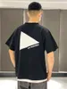 3Colors Vintage Print Fot Shirt Men Men Wintage Tee Tee Trube 2024SS