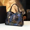 Leather Genuine Texture Middle-aged Womens Bag 2024 Summer Stylish Versatile Handheld Crossbody One Shoulder Mom