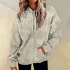 Hoodies voor dames kerstkapes sweatshirt mode casual pullover 3d print camping y2k oversized custom custom