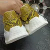 Casual Shoes Authentic Real True Leather Gold Color Male Chic Serpentine Sneakers Genuine Exotic Men's Lace-up Flats